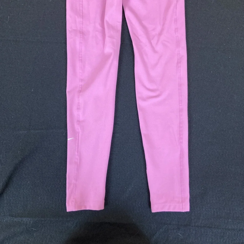 Nike One Dri-fit Pink Leggings Youth Girls‎ Size L FZ5607-646 NWT With Pockets